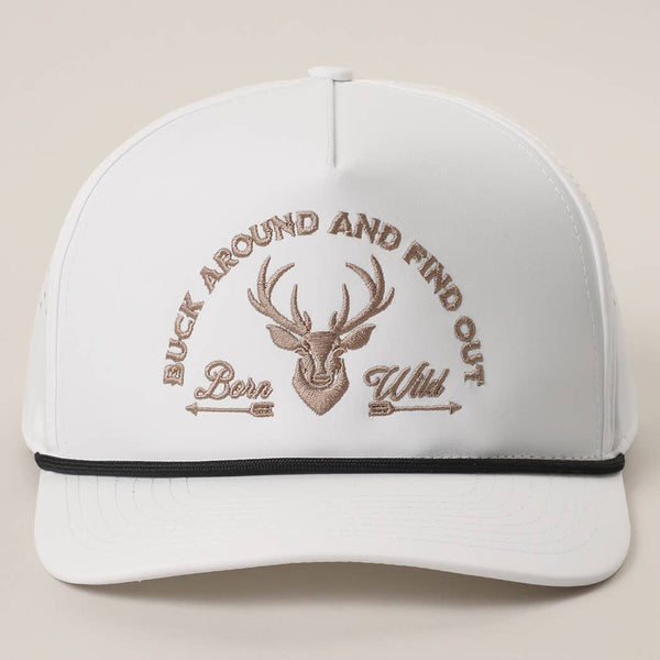 Fashion City - Buck Around And Find Out Embroidered Premium Trucker Hat