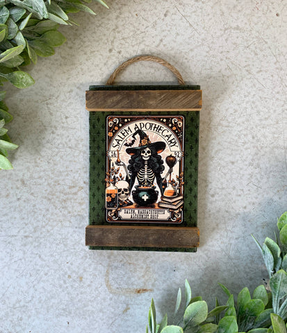 North Fork Mercantile - Salem Apothecary, Witch Sign, Cauldron Sign, Alchemist Sign