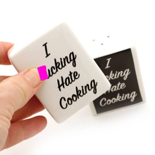 Lenny Mud - Mature Salt and Pepper Set - I F'n Hate Cooking
