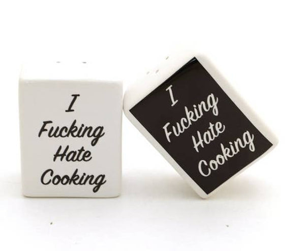 Lenny Mud - Mature Salt and Pepper Set - I F'n Hate Cooking