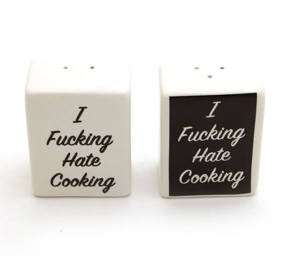 Lenny Mud - Mature Salt and Pepper Set - I F'n Hate Cooking