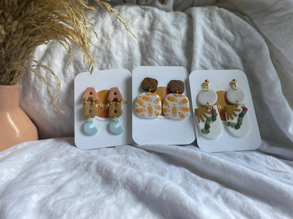 Terra Made - ABCs Teacher dangle earrings