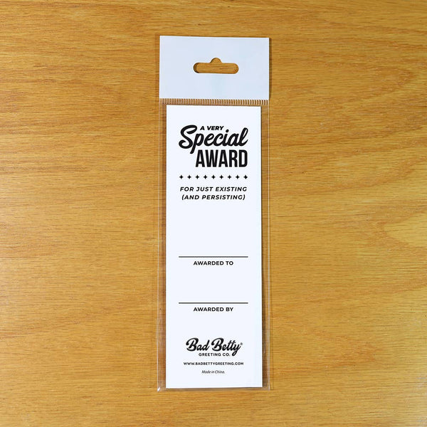 Bad Betty Greeting Co. - I Didn’t Stab Anyone Today - Funny Award Ribbon Gift