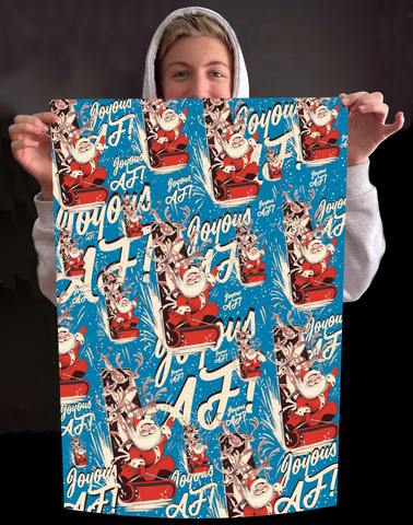 OffensiveDelightful - JOYOUS AF SANTA GiftWrap / roll of 3