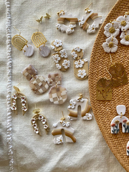 Terra Made - Poppyseed dangle earrings