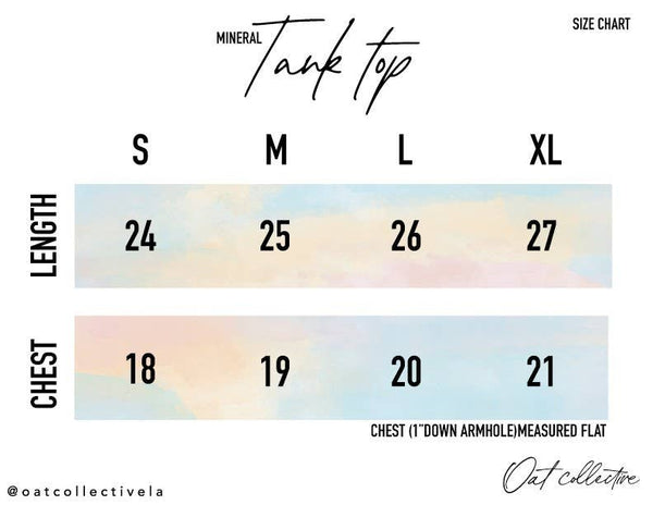 OAT COLLECTIVE - Basic Blank Mineral Graphic Tank Top