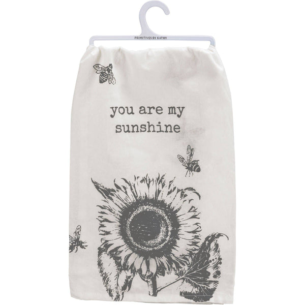 Primitives by Kathy - You Are My Sunshine Sunflower Kitchen Towel