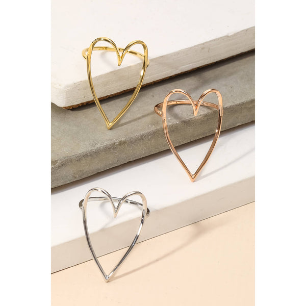 Anarchy Street - Heart Cut Out Ring