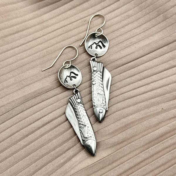Fluff Hardware - Handmade Backcountry Feeesh Earrings