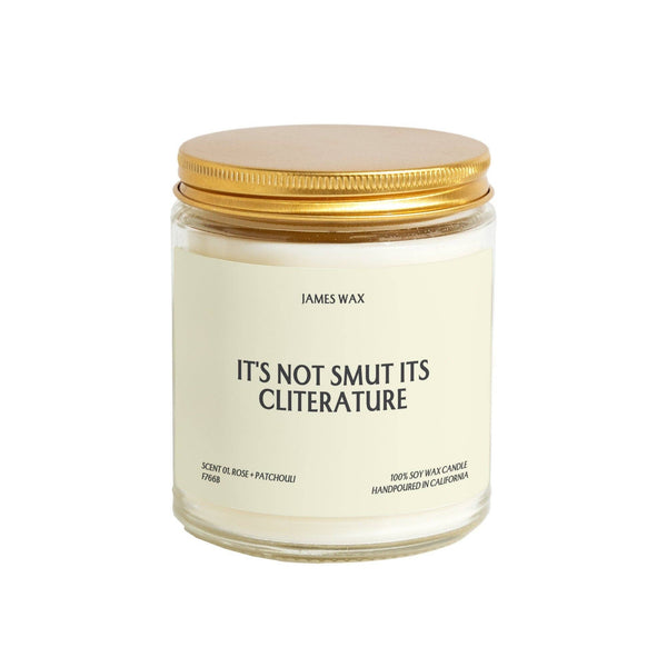 James Wax - Feminist Gift It's Not Smut its Cliterature Candle