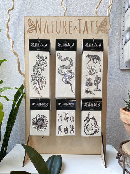 NatureTats - Temporary Tattoo Display Stand - Tall
