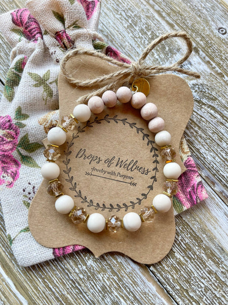 Drops of Wellness Goods - Diffuser Bracelet, Stretch Bracelet, The Amora