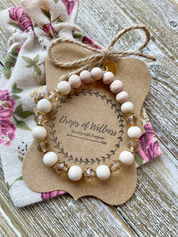 Drops of Wellness Goods - Diffuser Bracelet, Stretch Bracelet, The Amora