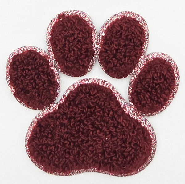 Trendy Transfers - Chenille Paw Print HAT/POCKET Patch