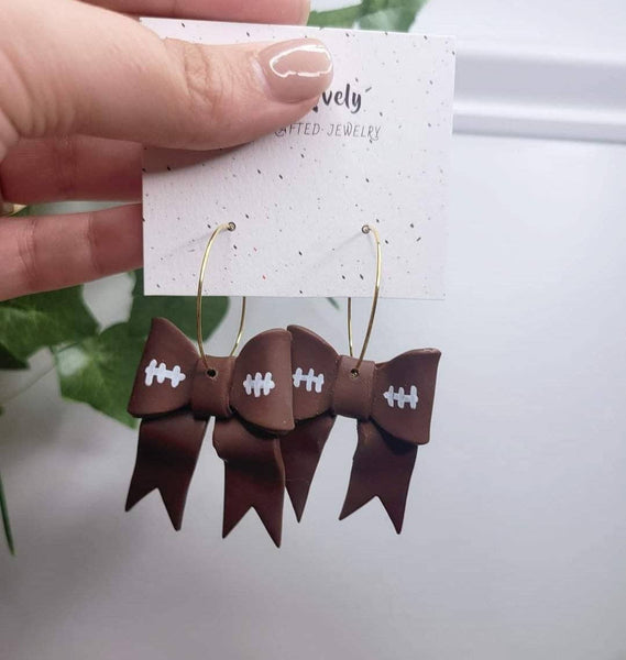 MK Lovely Boutique - Big Bow Football Hoops