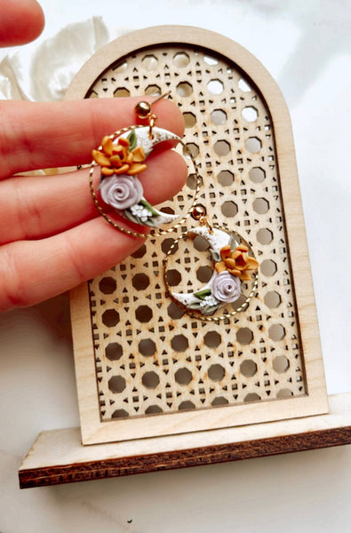 Everything Ky and I - Floral Gold Foiled Moons