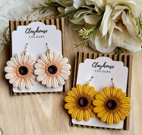 Clayhouse Colours - Flower Earrings