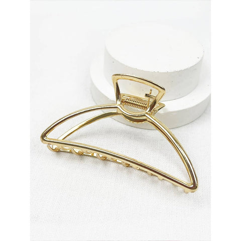 Love and Repeat - Minimalist Gold Metal Hair Claw Clips