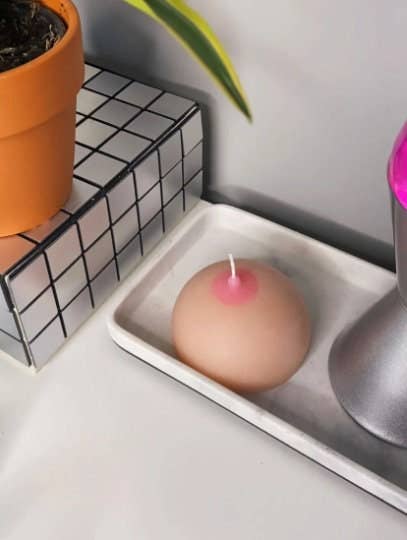 Candle Lume - Tit Candle / Boob Candle / Body Candle / Funny Candle / Valentines Gift Ideas / Breast Candle / Gag Gifts / Boobies / Candle Gifts: Himalayan Salt