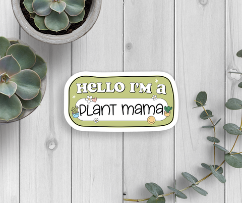 Expression Design Co - Hello Plant Mama Vinyl Sticker