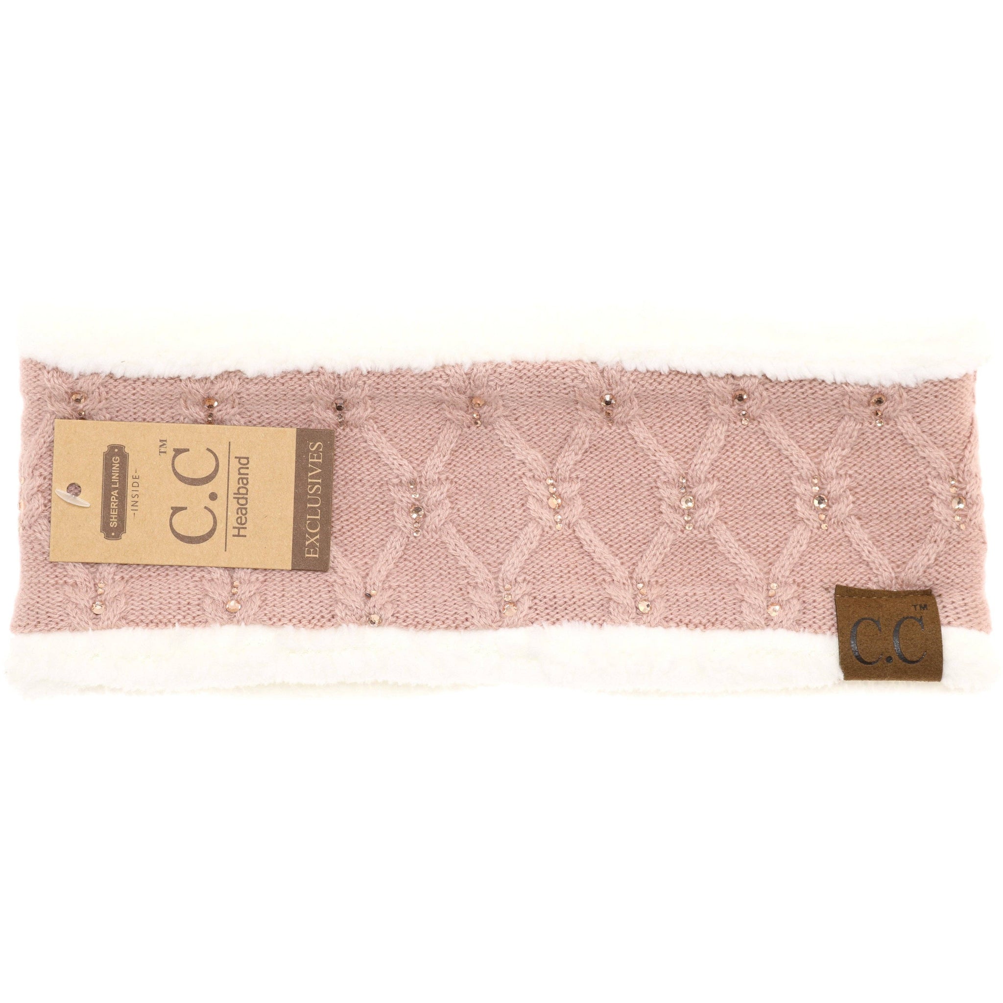 C.C Beanie - Rhinestone CC Fashion Headband for Women