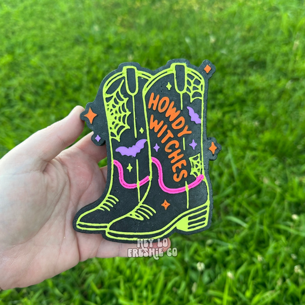 Hey Lo Freshie Co - Howdy Witches Boots | Halloween Car Freshie