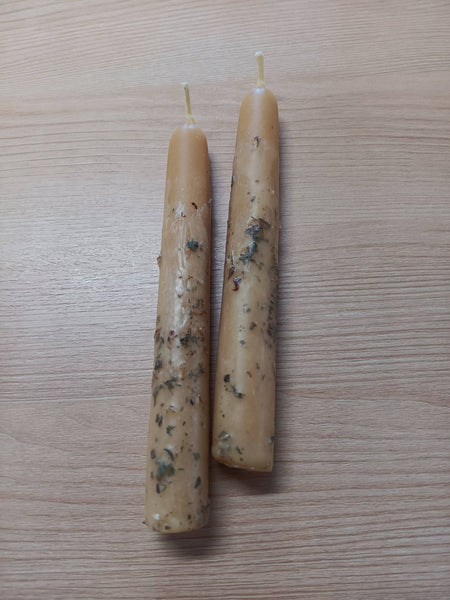 Elemental Earth Shop - Beeswax Abundance Intention Candles