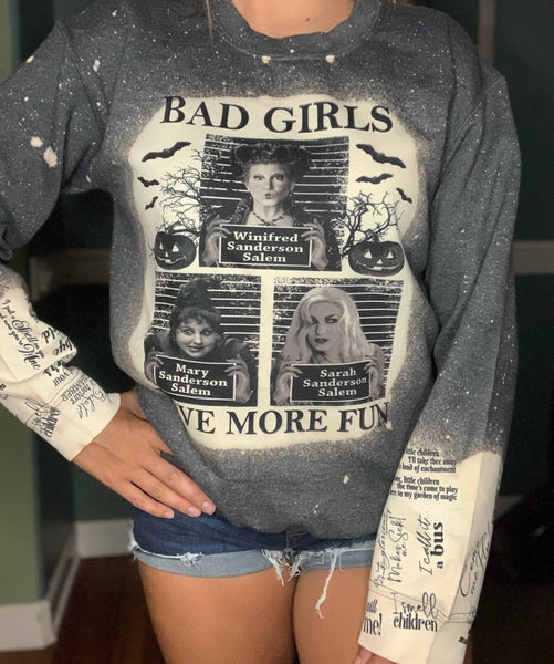 Southern Backroad Tees LLC - Bad Girls Sweatshirt: Adult Medium
