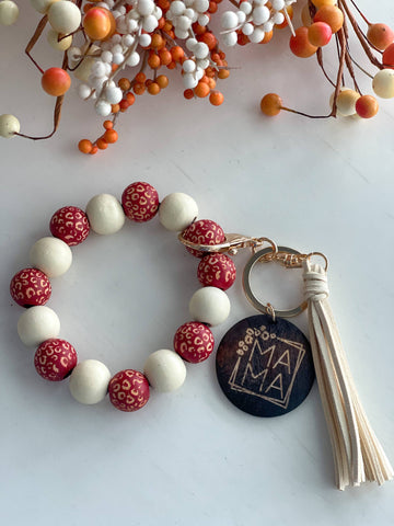 Harris Girls & Co. - Mama Wristlet Keychain "Red Hot"