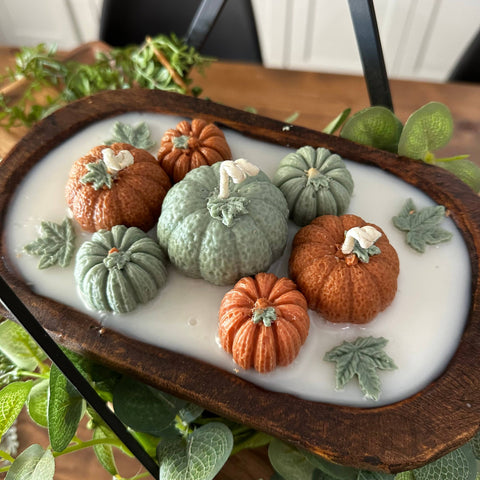 Luna Jane Co. - Fall Pumpkins Dough Bowl Candle: Autumn Bliss