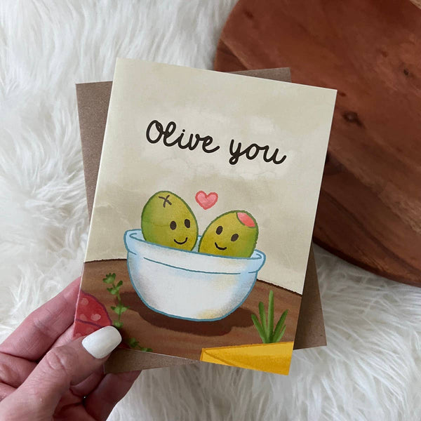 Big Moods - "Olive You" Card