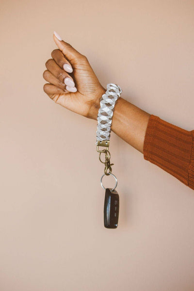 Shop Andi - Brown Checkered Keychain