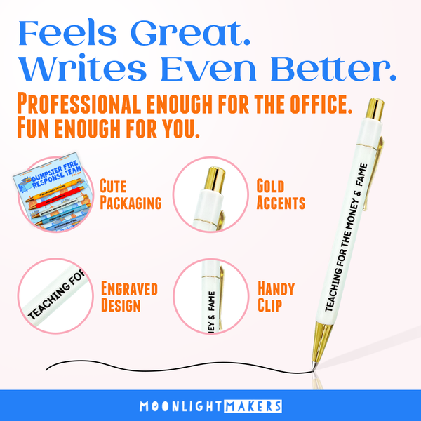 Moonlight Makers - Dumpster Fire Response Team - Pen Set - Funny Gift