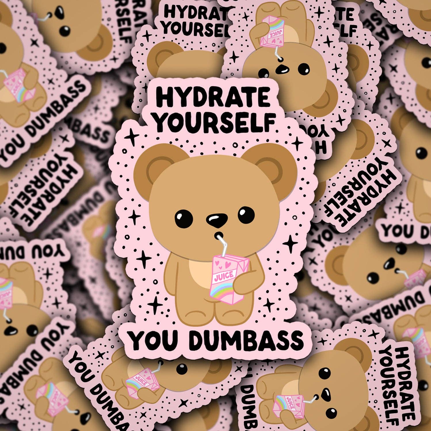 Vinyl Decal Hydrate Yourself Bear