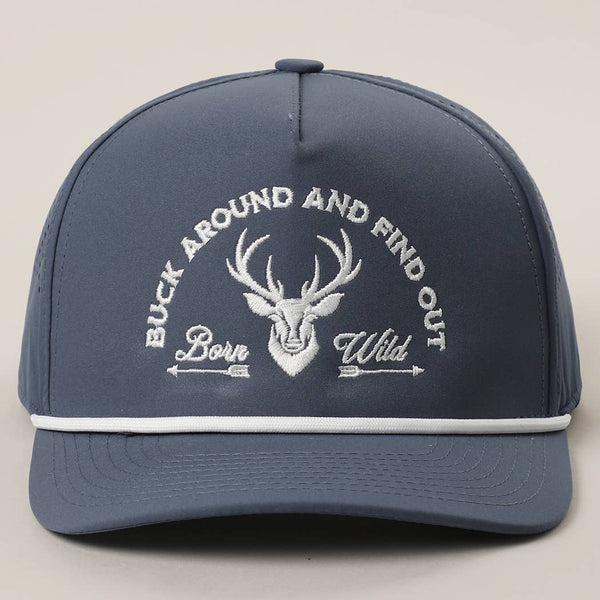 Fashion City - Buck Around And Find Out Embroidered Premium Trucker Hat