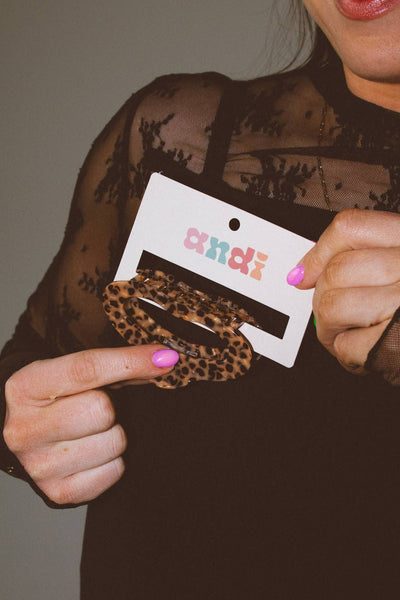 Shop Andi - Leopard Spots Claw Clip