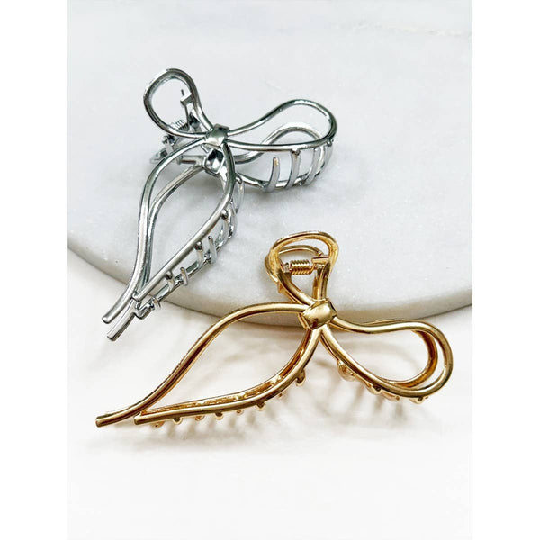 Love and Repeat - Metal Bow Shape Hair Claw