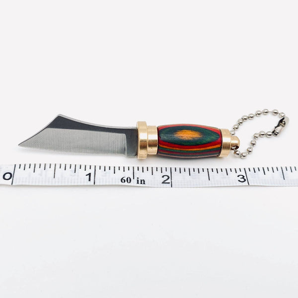 Mio Queena - Colored Wood Handle Portable Mini Knife and Protective Cover