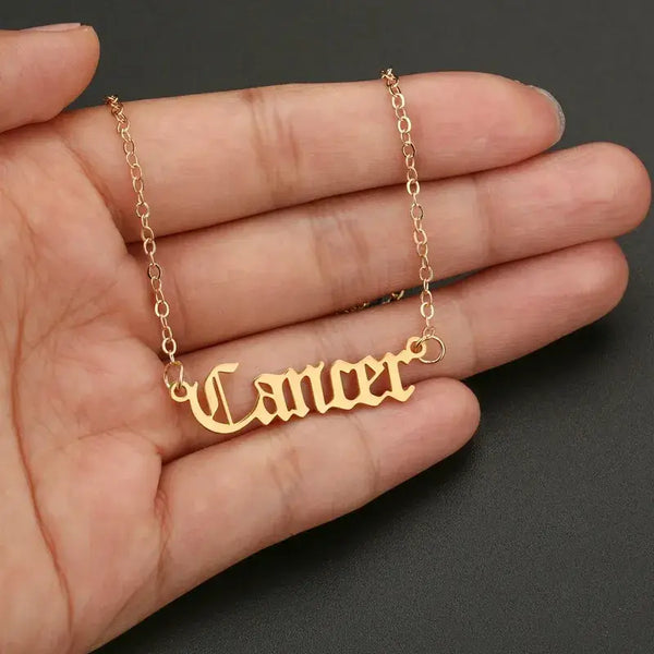 Sweet Cherry Sky - Horoscope Constellation Necklace in Gold and Silver
