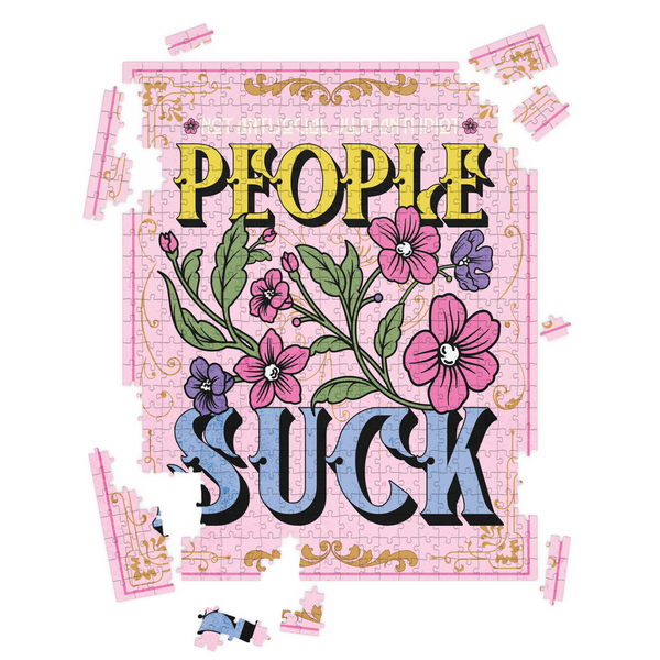 FUN CLUB - People Suck Puzzle (Funny, gift, unique gift)