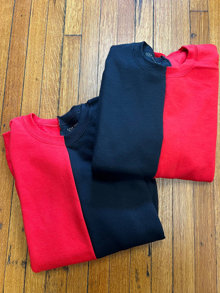 iron threads - Custom Half & Half Crewneck Pair | Matching Opposites