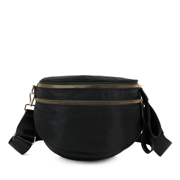 Paulina Nylon Waterproof Multi-Compartment 10" Crossbody Bag