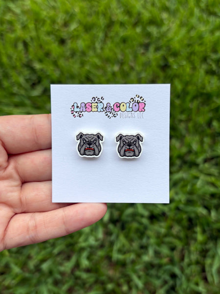 Laser & Color Designs LLC - Mascot Earrings, Football, Team Spirit, School
