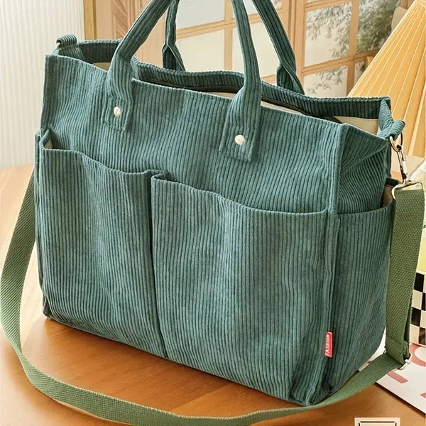 Kate Tuesday Jewelry - Fall Corduroy Tote Bags