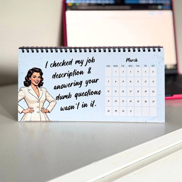 Corporate Snark - 2027 I Wish Being a Bitch Paid The Bills Calendar