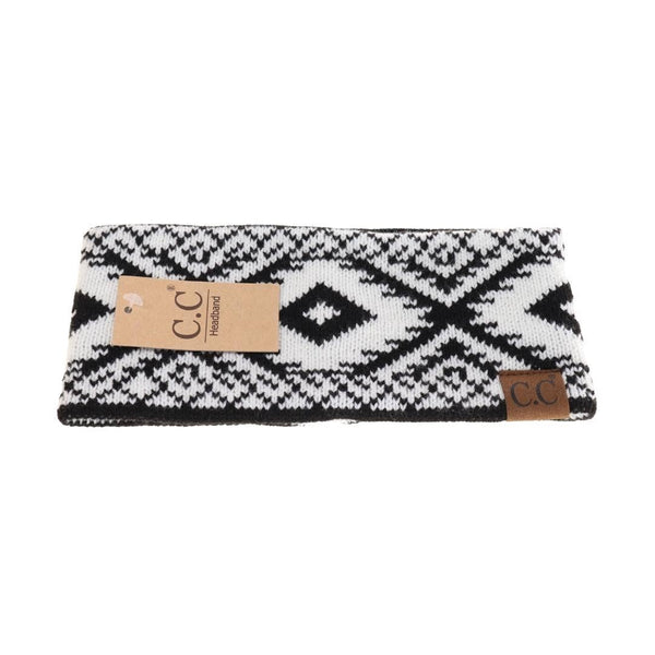 C.C Beanie - Aztec Printed Women's Fashion Headband