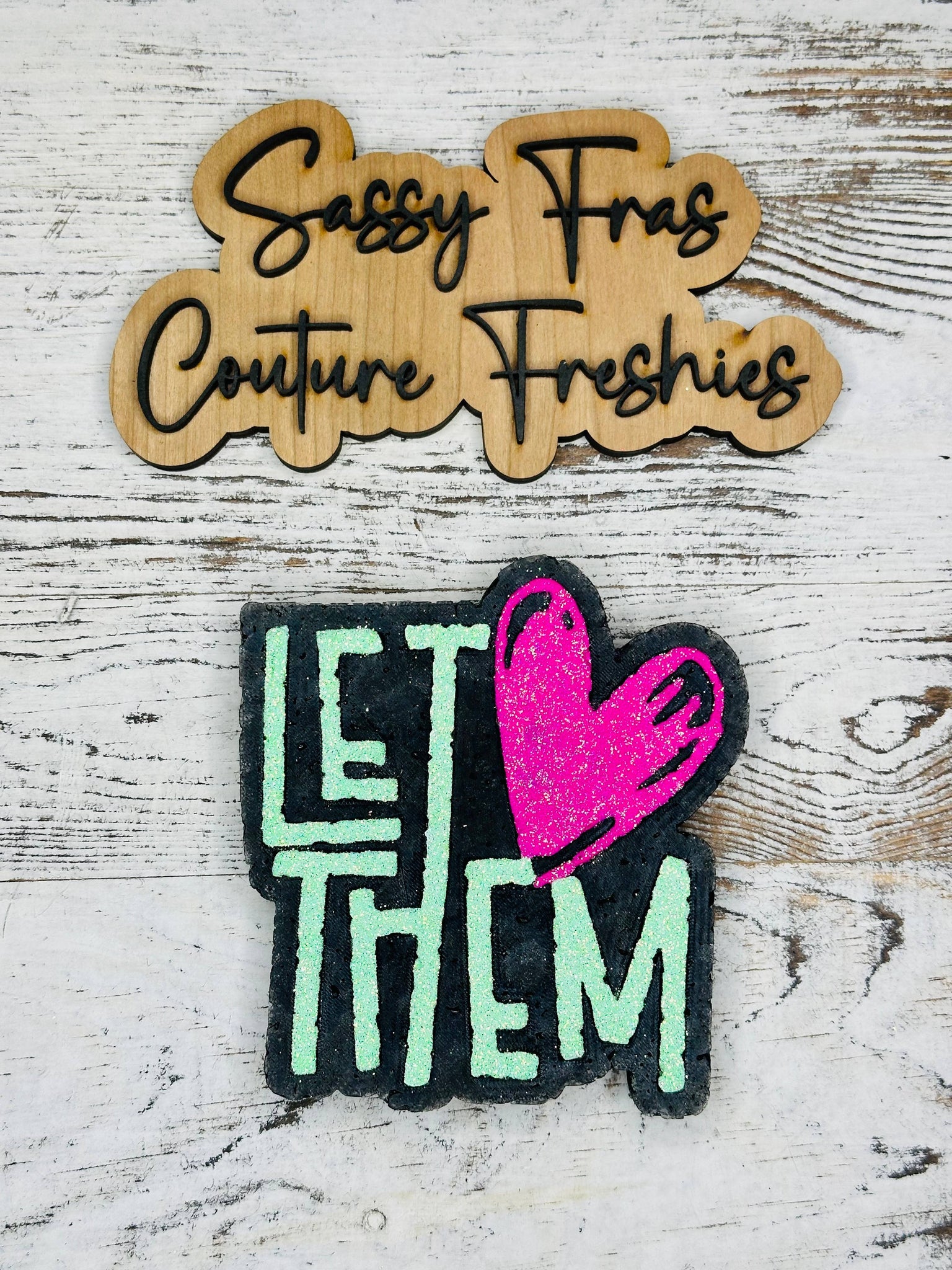 Sassy Fras Couture - Let Them Car Freshie: Pink Lemonade
