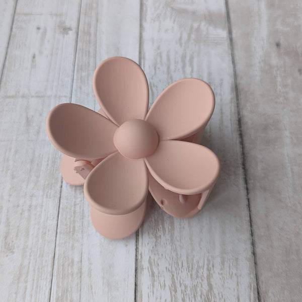 iconic mi - Daisy Flower Matt Hair Accessory Claw Clip 3": Raspberry