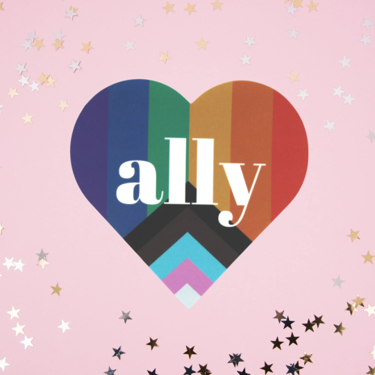 As Told By Ellie - Ally Pride Sticker LGBTQ Pride Month Proud Ally Decal