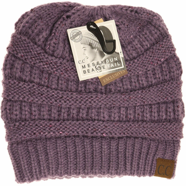 C.C Beanie - Sequin CC Beanie Tail Beanie MB730